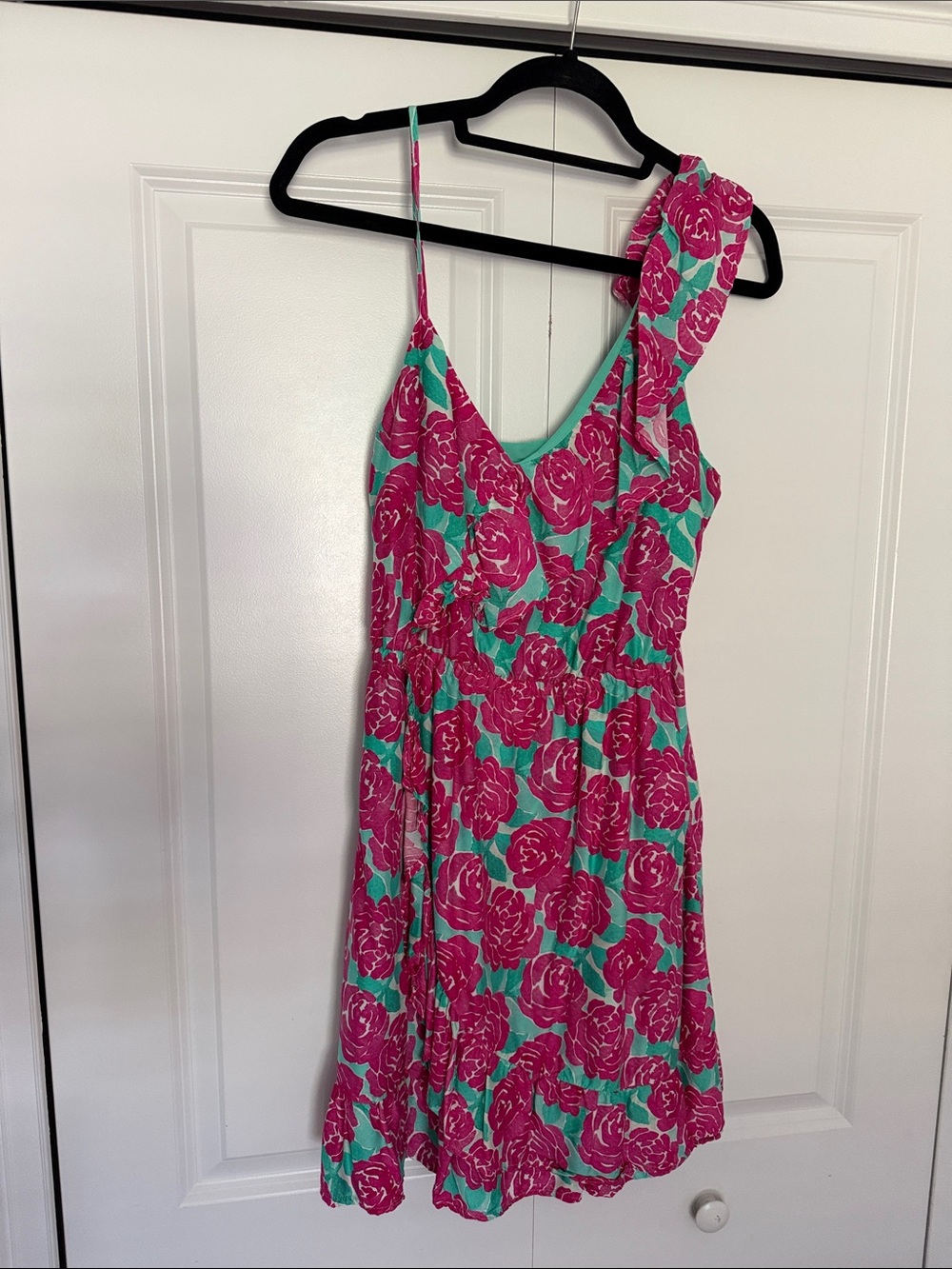 Vineyard Vines 146th Kentucky derby Pink and Teal Floral roses dress